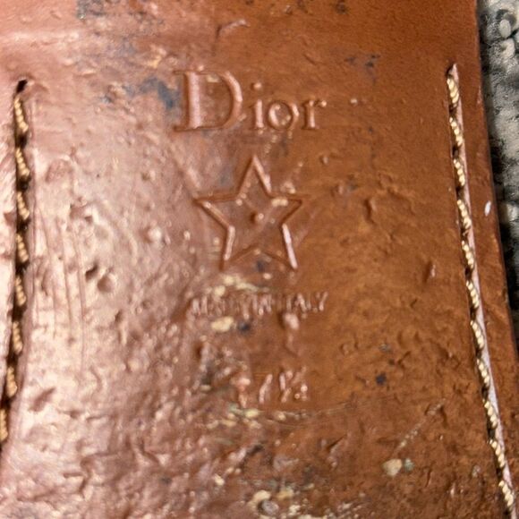 CHRISTIAN DIOR Multicolor Beaded Tarot Card Slide Sandals Size 37.5/ US 7.5 - Picture 9 of 11